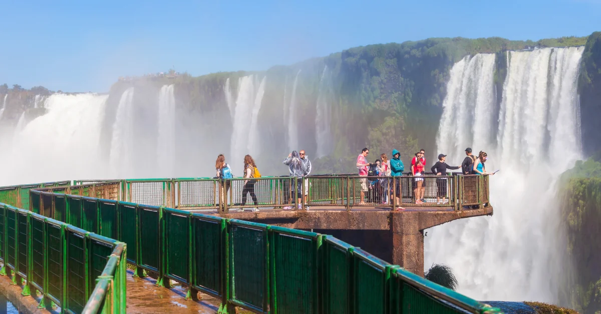 Vue des chutes d’Iguazu lors d’une visite privée organisée